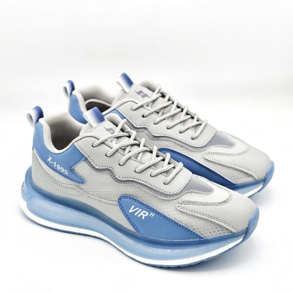 👟 Lace-Up Men Sneakers – Blue Running Shoes