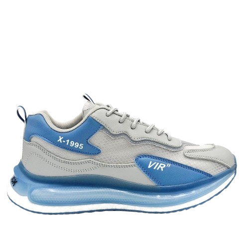 👟 Lace-Up Men Sneakers – Blue Running Shoes
